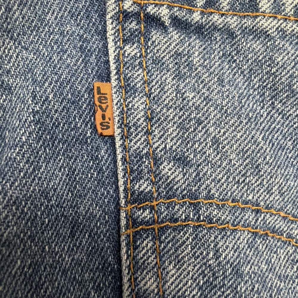 Vintage Levi's 550 Orange Tab Jeans Mens 35x32 USA Relaxed Tapered Medium Wash - Picture 7 of 14